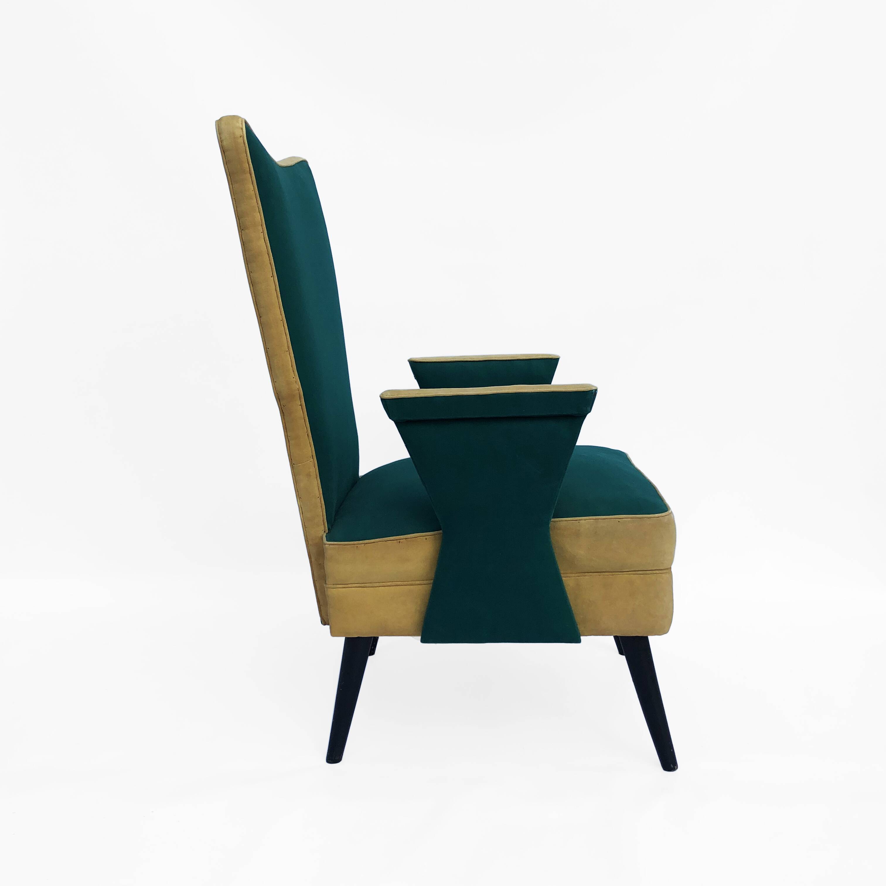 Custom Made Mid Century Italian Armchairs Vintage Retro