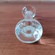 6 vintage pressed glass knife rests