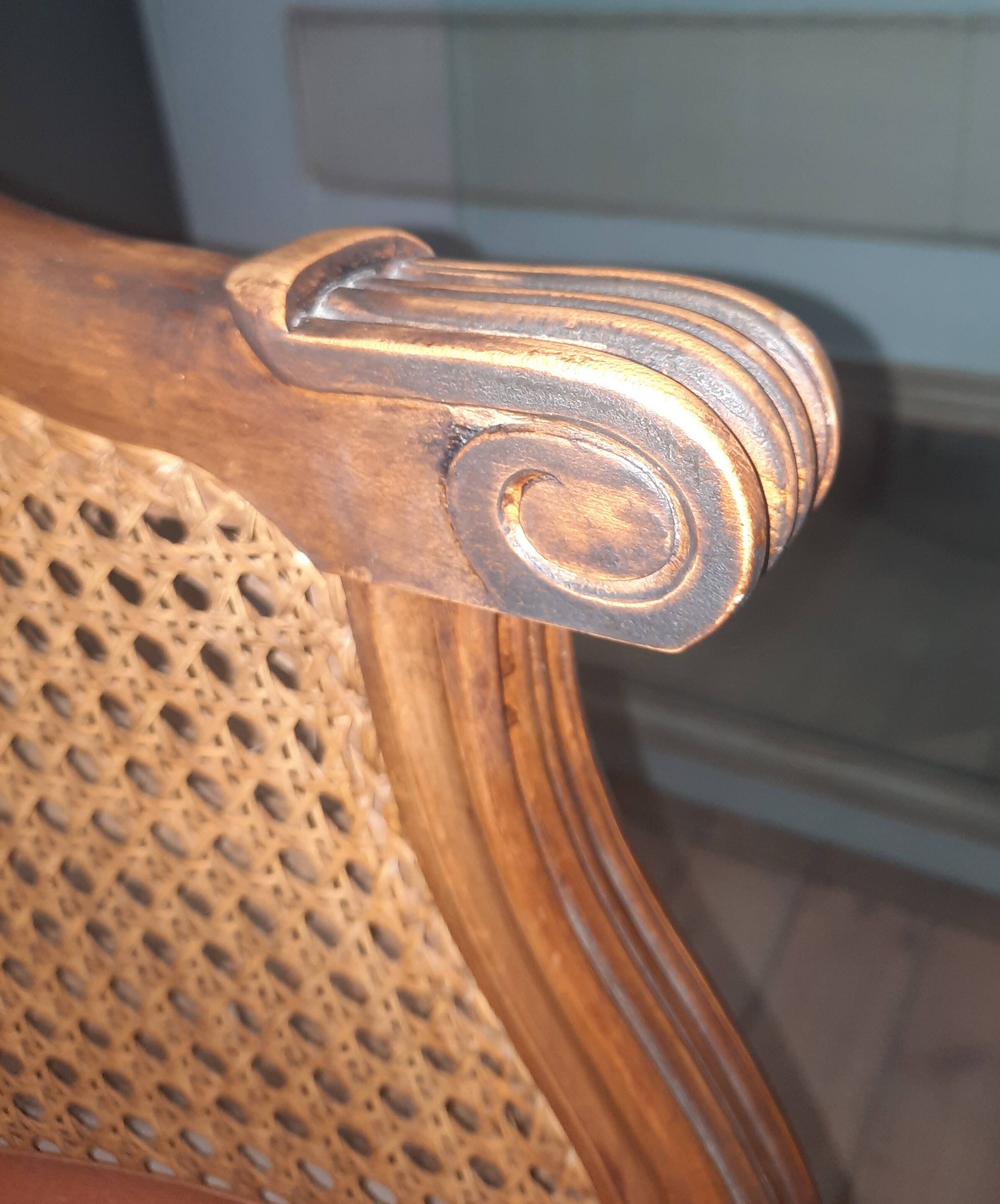 Louis XVI style office armchair