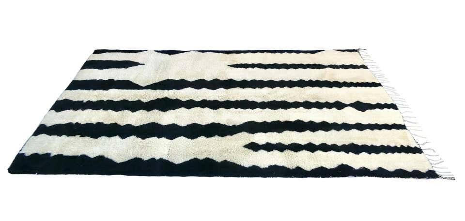 Tapis marocain abstrait Beni Mrirt 251 x 335 cm