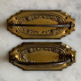Art deco brass handles
