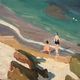 "View of the AGUAY Bay" Oil on canvas by Edmond ASTRUC 20th century