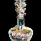 Paire de vases en barbotine