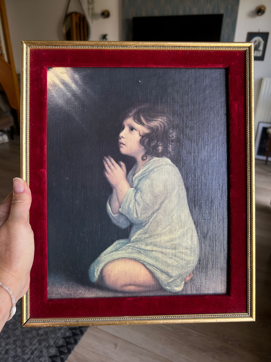 Chromolithograph boy Little Samuel