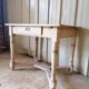 Vintage wooden desk, X-shaped legs