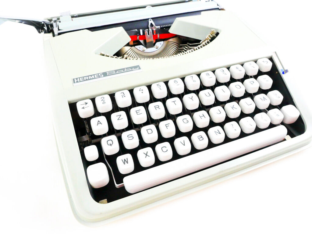 Grey Sage baby hermes typewriter
