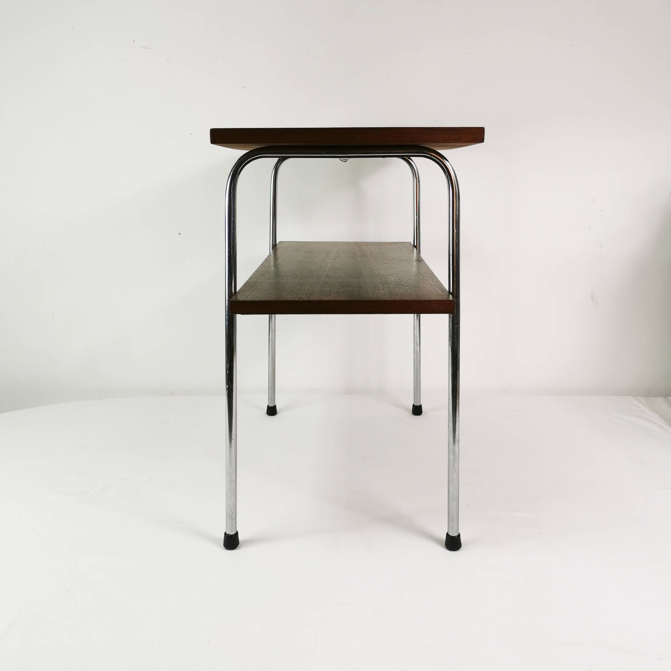 Bauhaus side table, Czechoslovakia, 1940s.