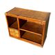 Commode en bois et rotin
