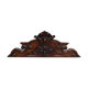 Old wooden door pediment