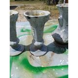 2 pairs of cast iron vases 1900 Charleville-Mézières