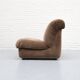 Italian Mimo Padova Lounge Chair Chenille 1970s