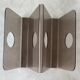 Acrylic magazine rack in the shape of a W - 1970s design.