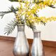 Duo vintage de vases chrome 1970