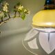 Vintage lampshade ride in yellow and transparent glass