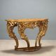 Old eclectic console carved in gilded fir, Italy 19th century