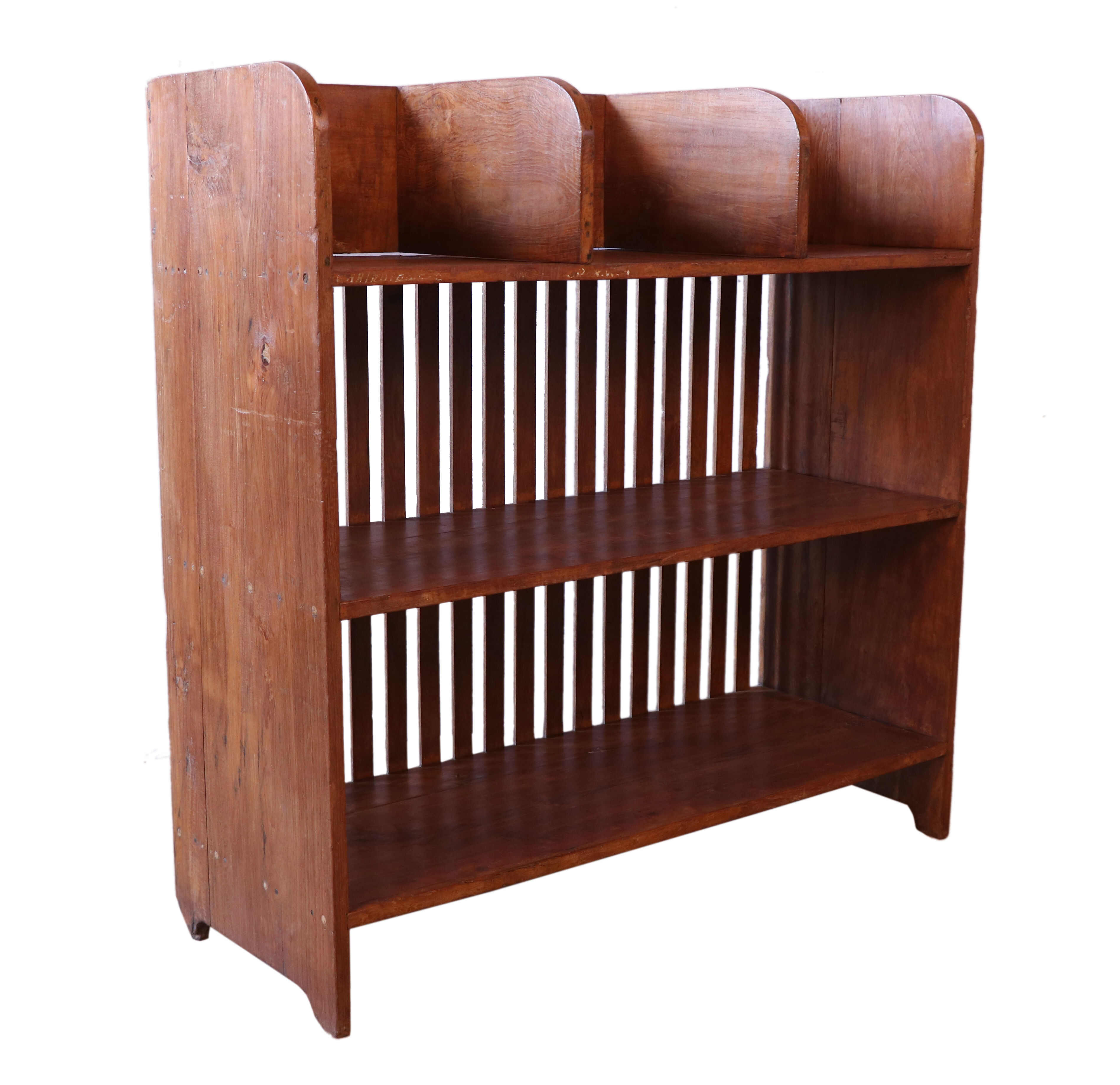 Old Burmese teak administration shelf