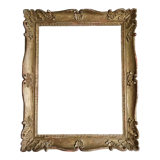 Carved and gilded wooden frame