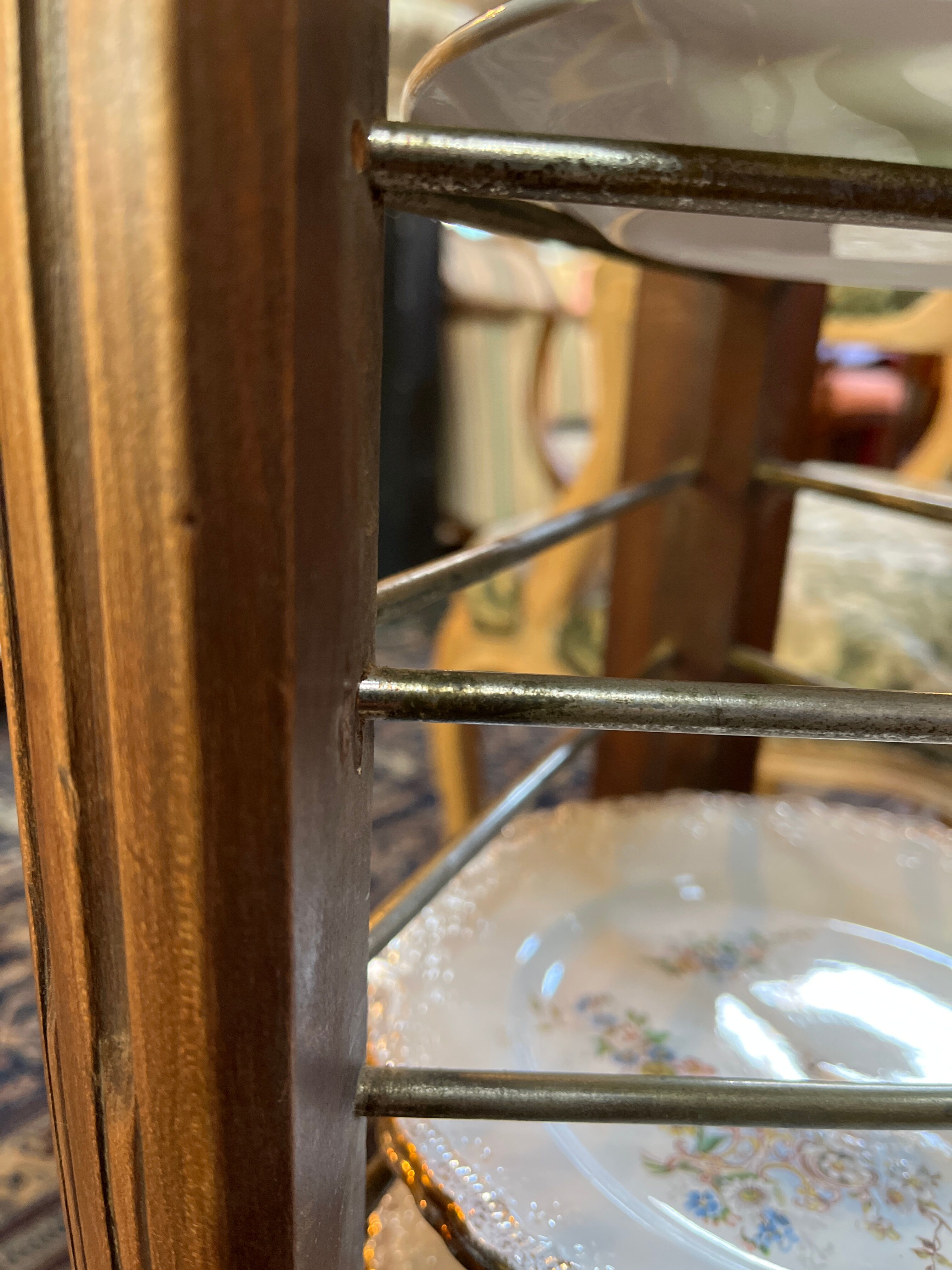 Door plates of hotel and mahogany restaurant