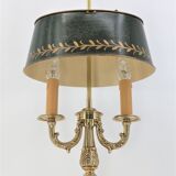 Golden bronze water bottle lampshade in sheet metal