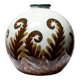 Small porcelain ball vase Tharaud Limoges circa 1920-1940