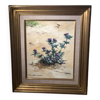 Table of thistles