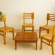 4 Vintage Chairs by Pierre Cruege, French design from the 60s