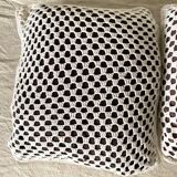 Vintage crochet square cushions