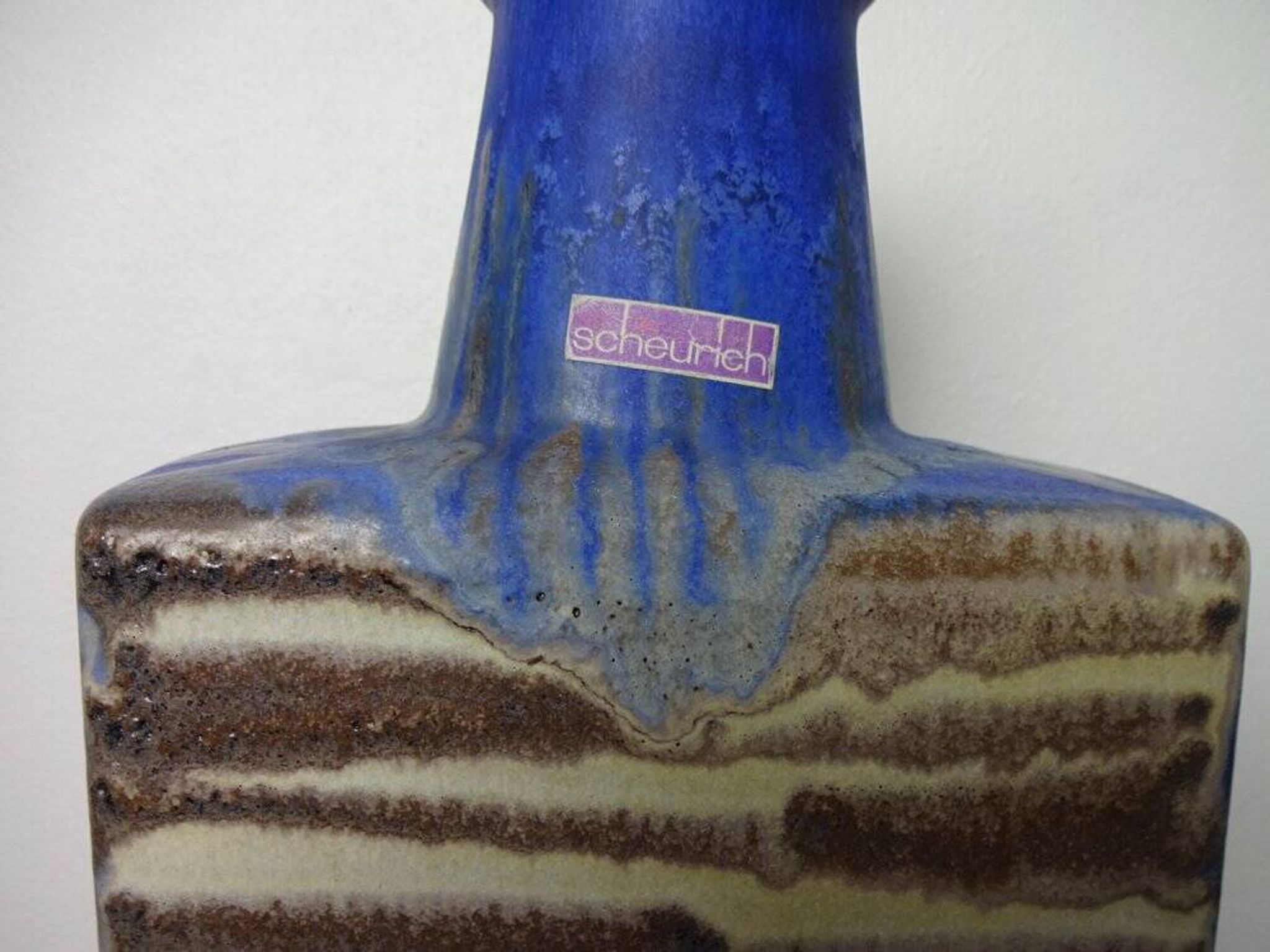 Large 281-49 Lava Ceramic Vase from Scheurich, 1970s