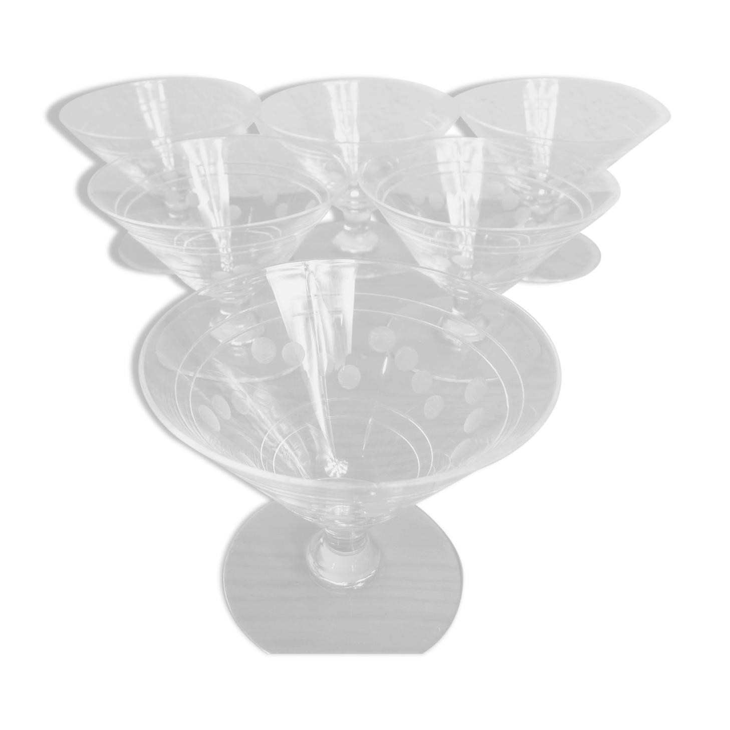 Champagne glasses by Saint Louis