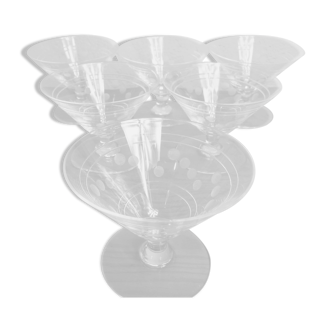 Champagne glasses by Saint Louis