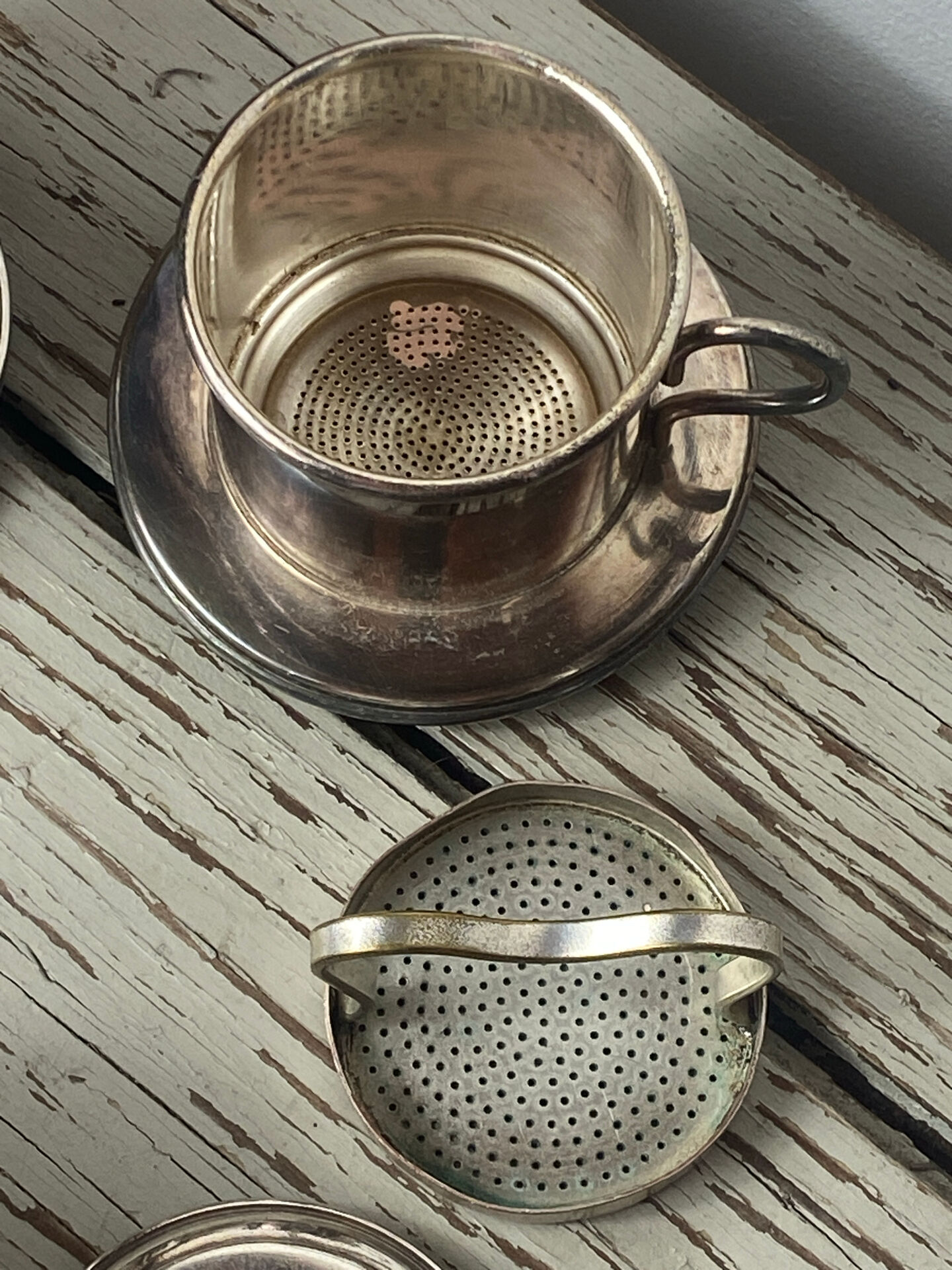 Silver-plated teapots