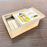 Jeu de construction ancien en bois, Ex-URSS