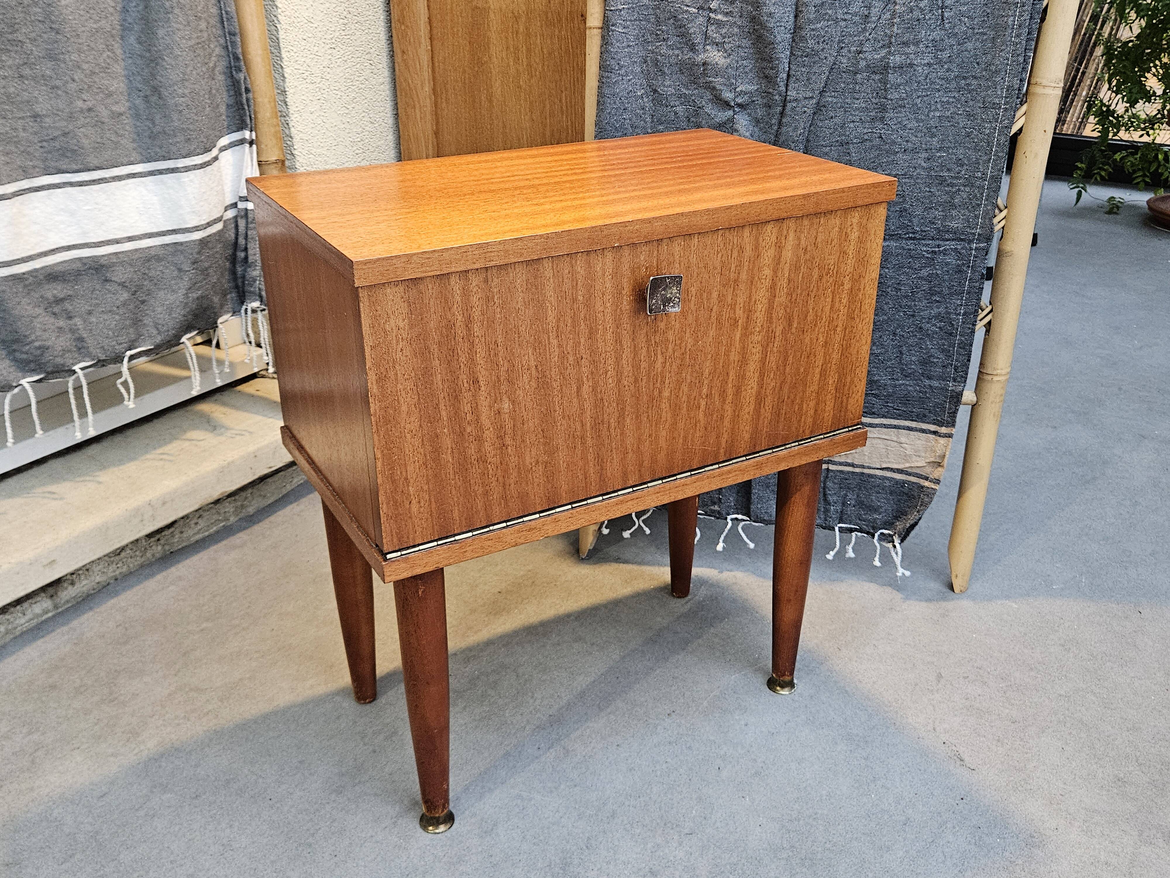 Scandinavian style bedside table 1960