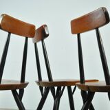 5 chaises PIrkka par Ilmari Tapiovaara pour Laukaan Puu, Finlande 1950