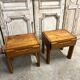 Paire de chevets en orme massif maison regain