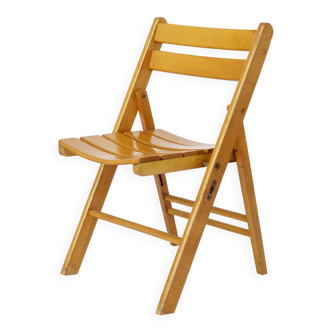 1 of 4 Vintage Folding Chair, 1950s–1960s German Design, Beech Wood