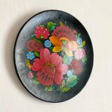 Assiette décorative fleurs