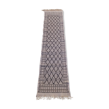 Handmade white carpet corridor 370x80cm
