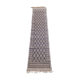 Handmade white carpet corridor 370x80cm