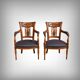 Paire de Fauteuils en Hêtre teinté – Début XXe