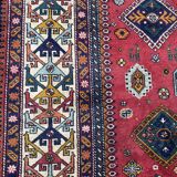 Nice large vintage carpet chirwan Azerbaijan handmade 234x310 cm