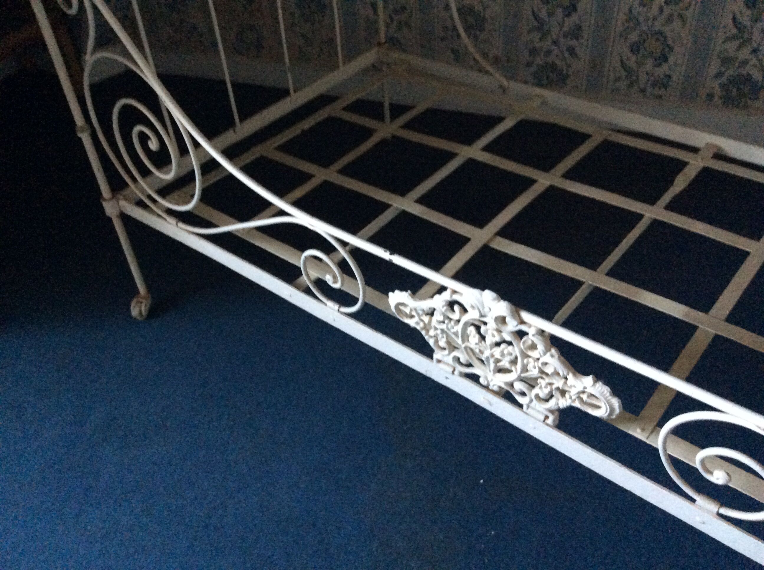 Wrought iron bed