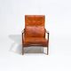 Ib Kofod Larsen Teak and Leather Lounge Chair, Swedish 1950s