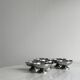 6 coupelles sur pied en inox style Letang Remy