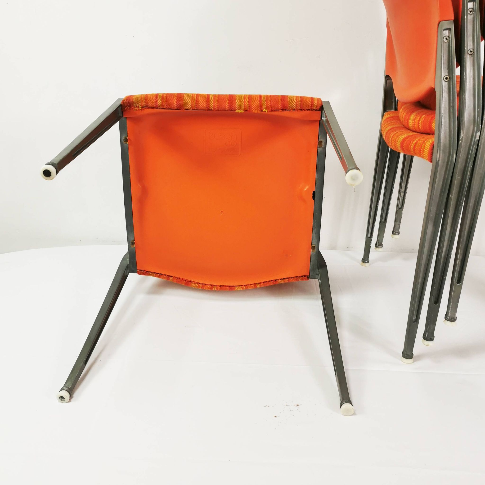 Ensemble de chaises Space Age, Kush & Co., conçu par le professeur Hans Ell. Années 70