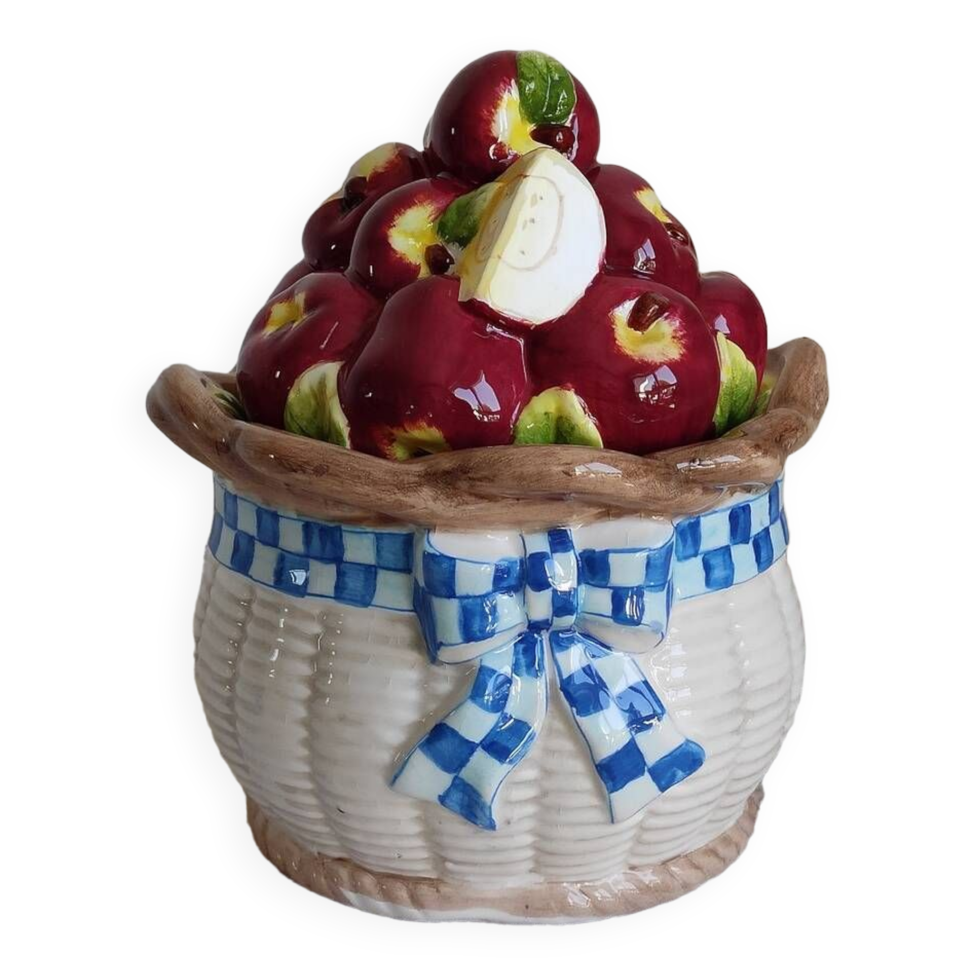Slush pot basket of apples
