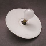 Old suspension in green enamelled sheet metal