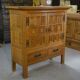 2-door, 2-drawer wardrobe in solid oak and wrought iron, rustic style, 1960s