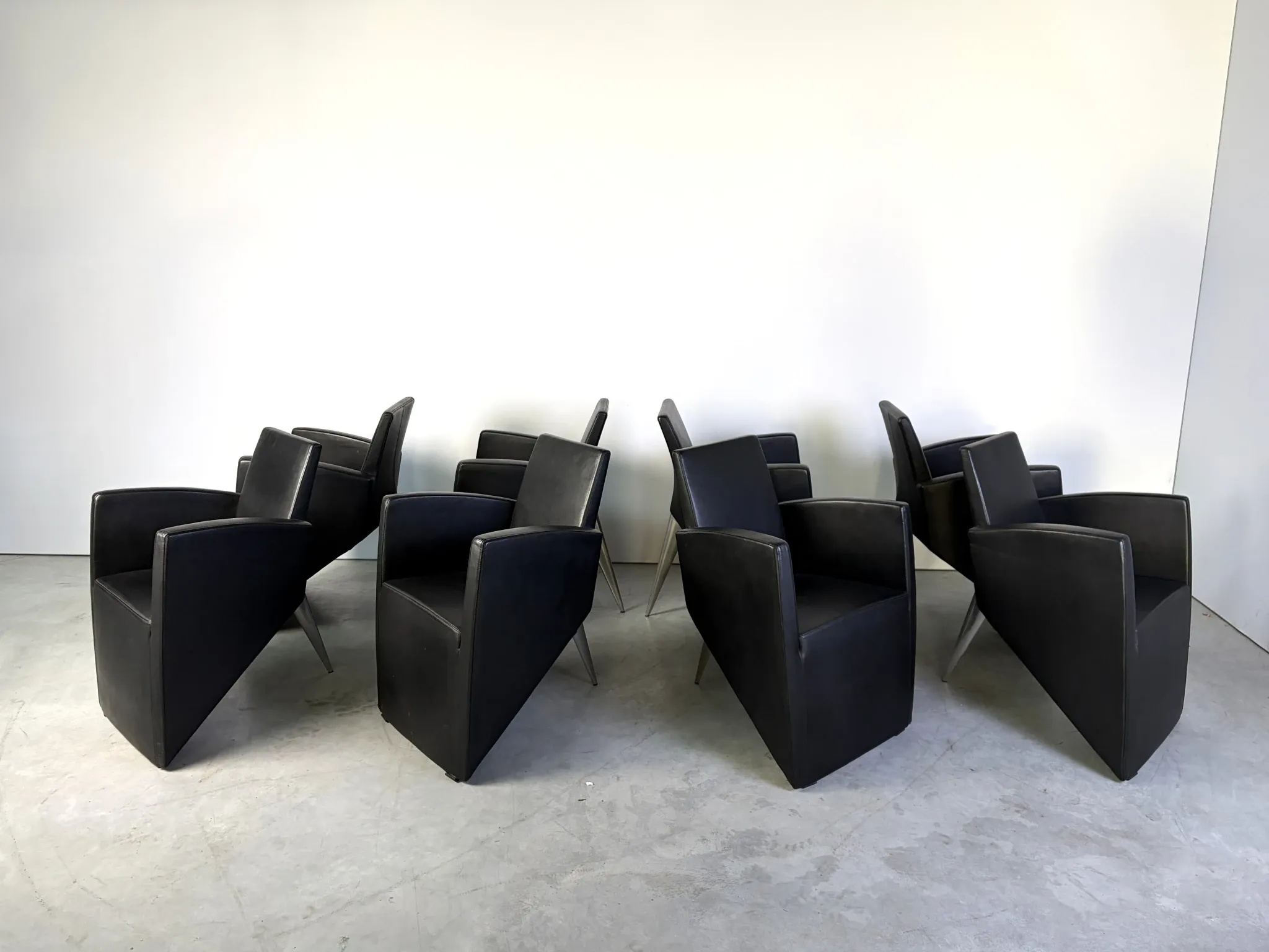 J. Lang armchairs by Philippe Starck for Driade, 1980s, set of 8