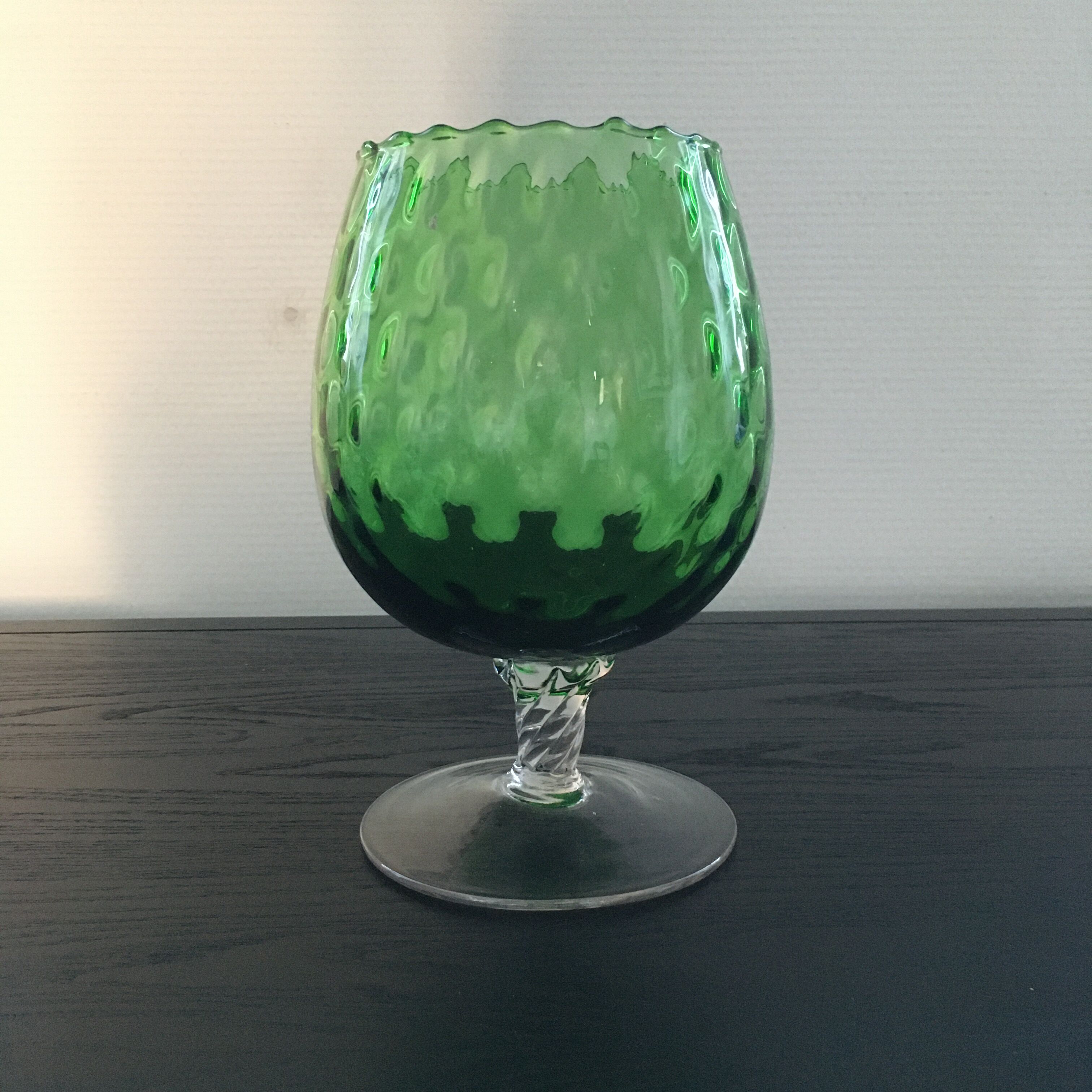 Photophore verre optique vert
